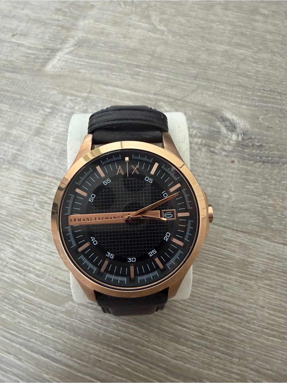 Armani Exchange
Rose Gold and Black Watch